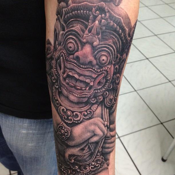 Asian Sculpture Tattoo By George Bardadim Tattoonow