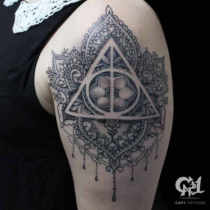 Dark Age Tattoo Studio Tattoos Feminine Harry Potter Deathly