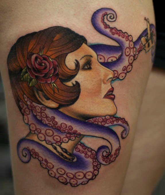 Pinup Tattoo By Mick Squires Tattoonow