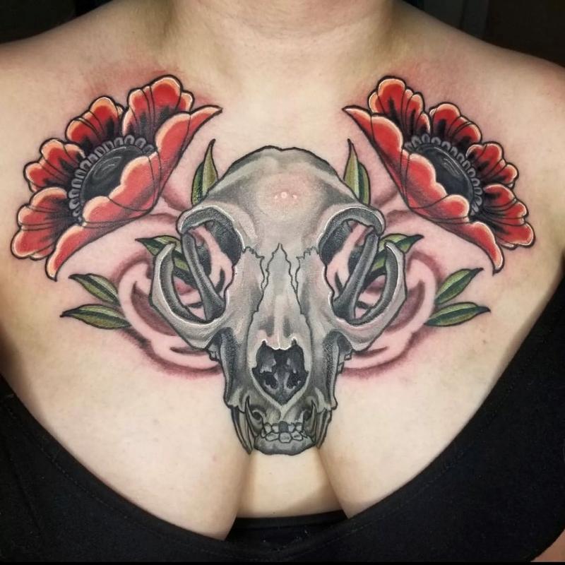 Cody Cook Floral Animal Skull by Cody Cook : Tattoos