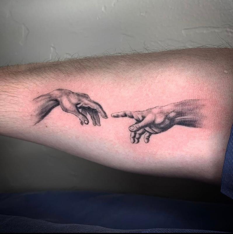 Creation of Adam by Dayton Smith Tattoos