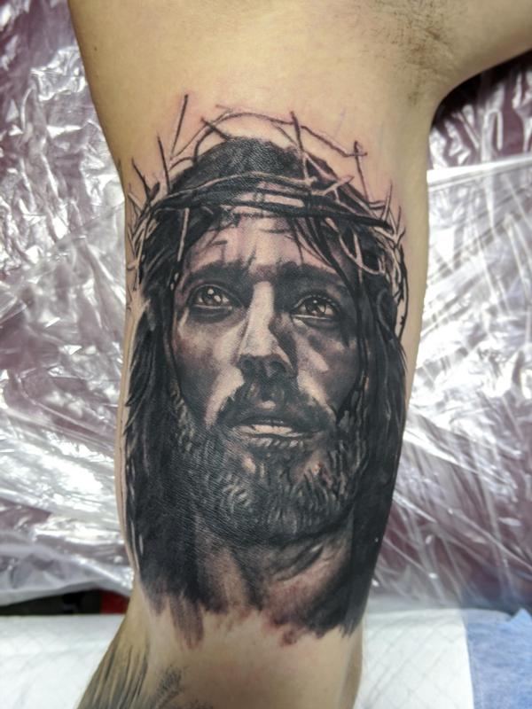 Art Immortal Tattoo : Tattoos : Blackwork : Jesus