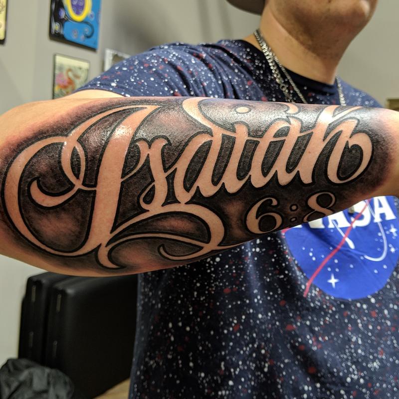 Isaiah In Cursive Letters