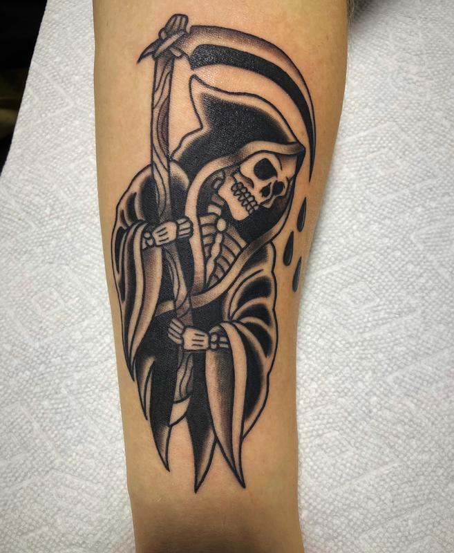 Art Immortal Tattoo : Tattoos : Traditional Old School : Reaper