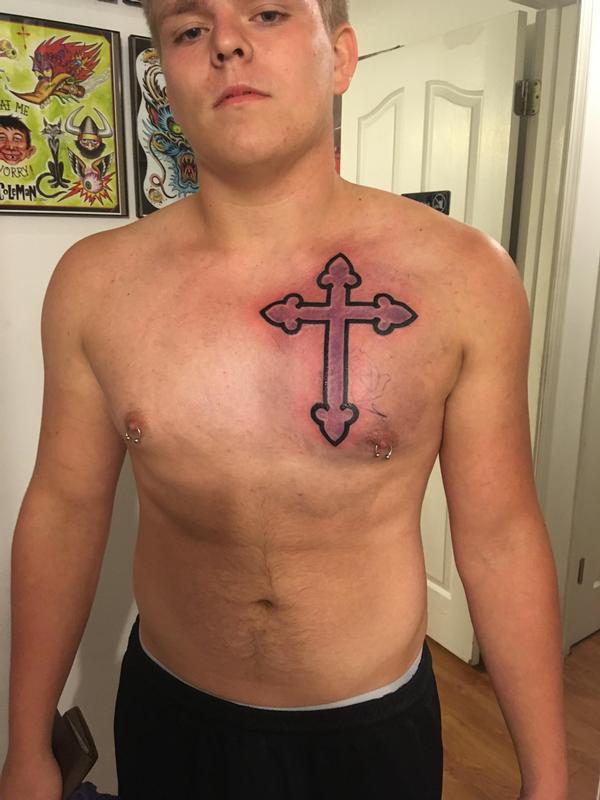 Art Immortal Tattoo : Tattoos : Cross : Cross outline