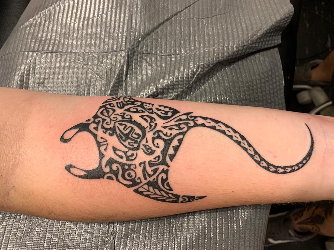 Polynesian manta ray by bubba underwood (PORTLAND) Tattoos