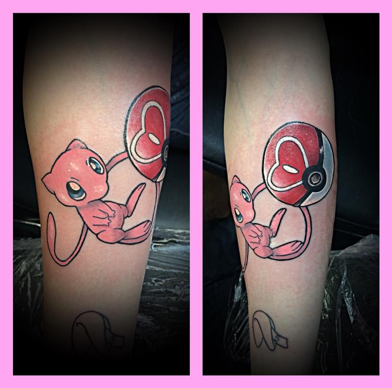 Pokémon Mew by Jon Morrison (MADISON) Tattoos