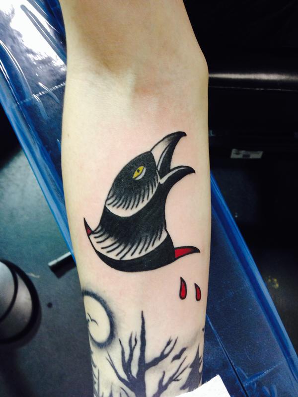 Crow by Dylan Talbert Davenport : Tattoos