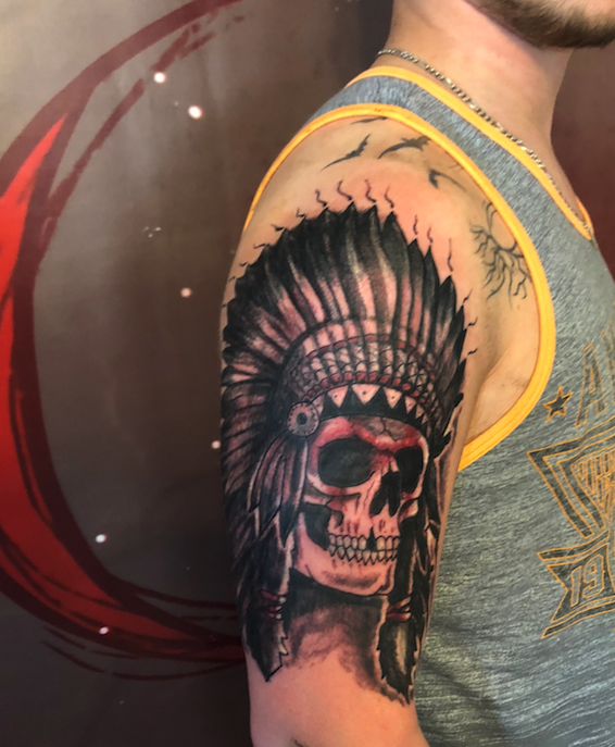 Skull Head Dress By Jaisy Ayers Tattoos