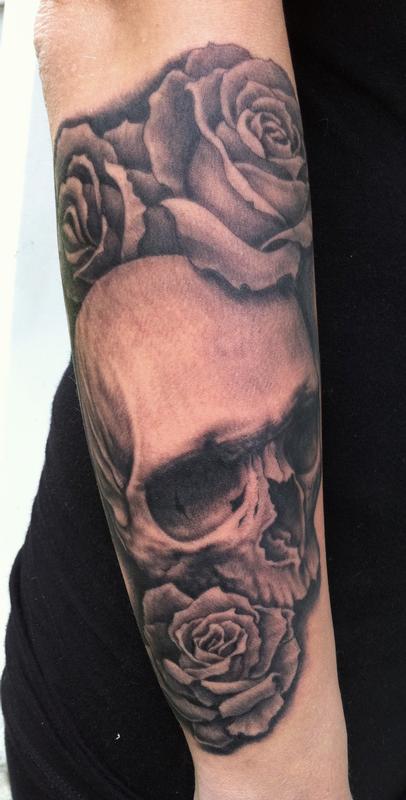 bob tyrrell skull tattoo