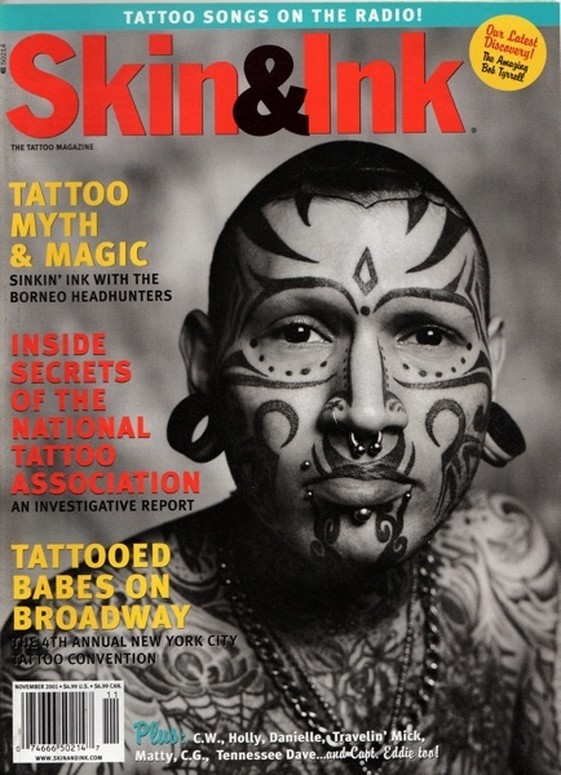 Skin & Ink - November 2001 by : Tattoo Magazine Articles