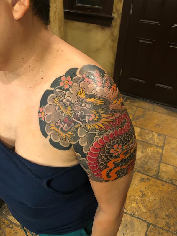 Boston Rogoz Tattoo : Tattoos : Traditional Japanese : Dragon