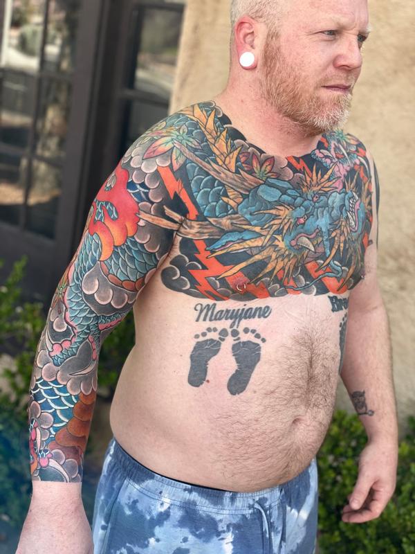 full chest tattoo men