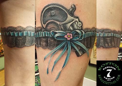 Boston Rogoz Tattoo : Tattoos : Body Part Leg : Derringer Garter Boston Rogoz Tattoo : Tattoos : Body Part Leg : Derringer Garter