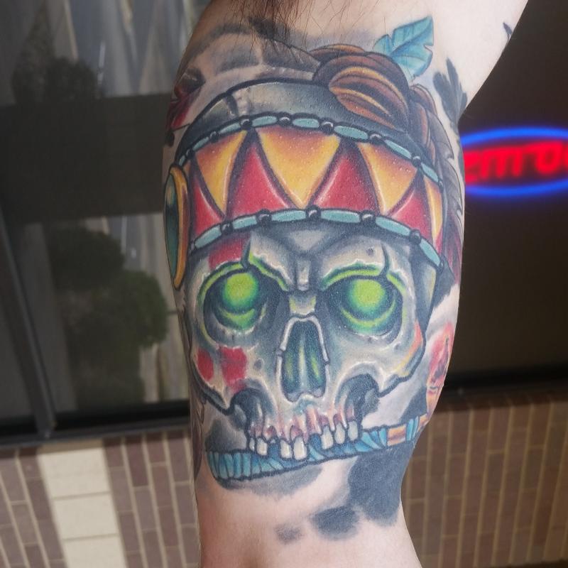 Cat Tattoo : Tattoos : Fantasy : Skull