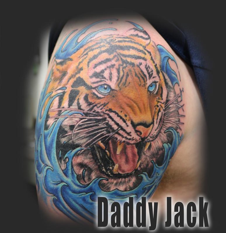 Daddy Jacks Tattoos Tattoos Daddy Jack Splash of Tiger