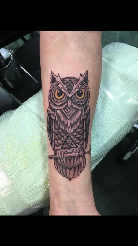 Owl by Ron Goulet : Tattoos