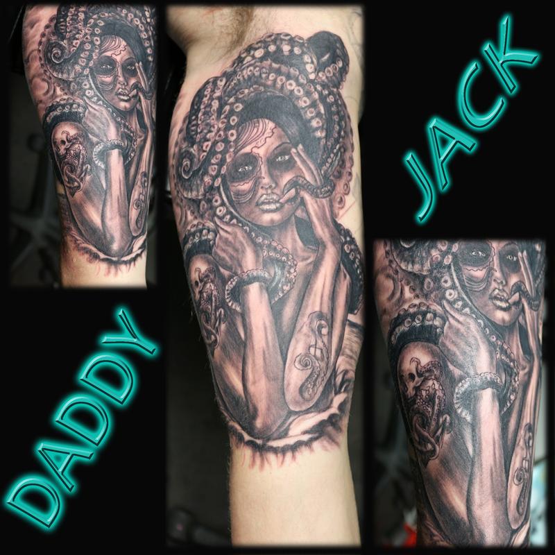 Daddy Jacks Body Art Studio : Tattoos : Fantasy Mermaid : From Canvas to  Skin