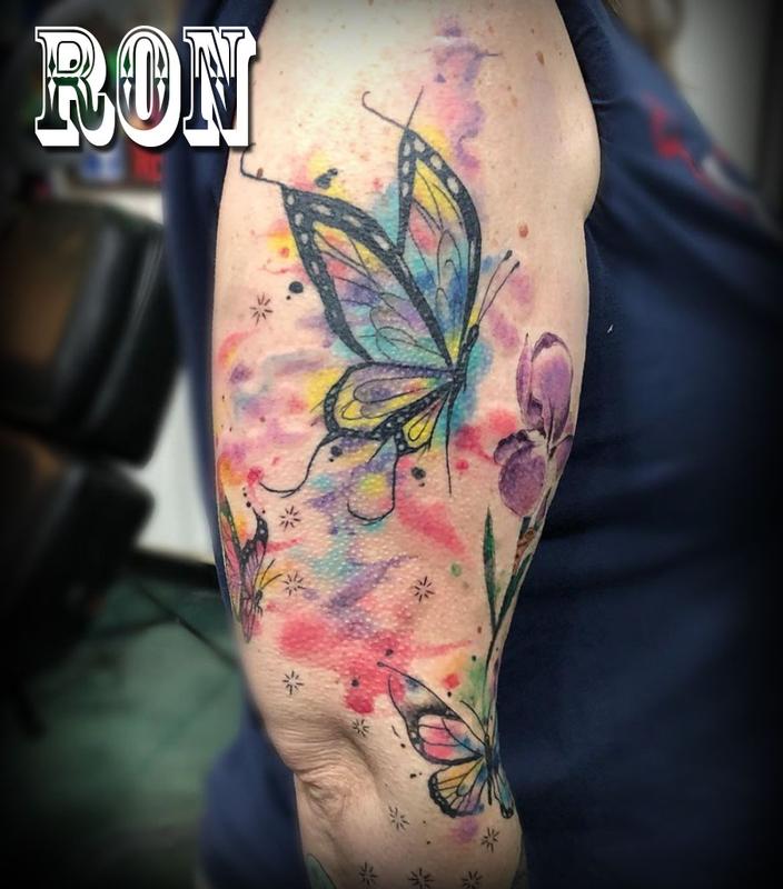 watercolor butterfly's by Ron Goulet : Tattoos