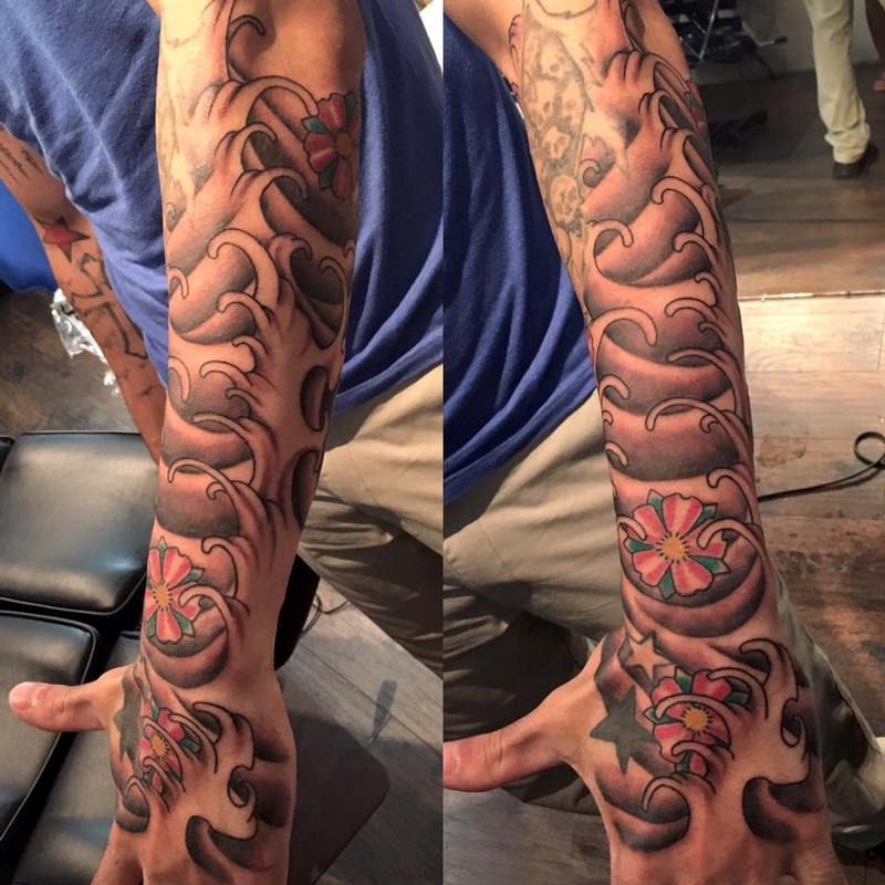 Finger waves by Joshua Nordstrom Tattoos