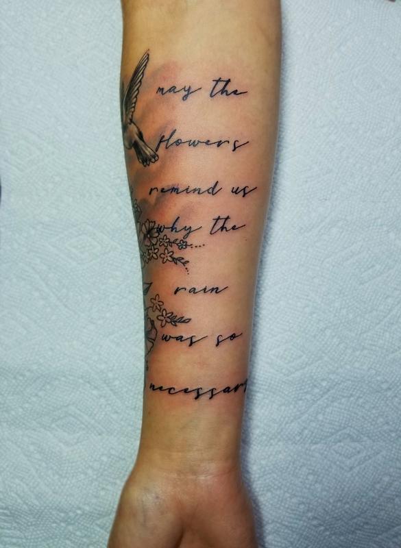 Deft Tattoo Studio Tattoos Cassie L Dainty letterring