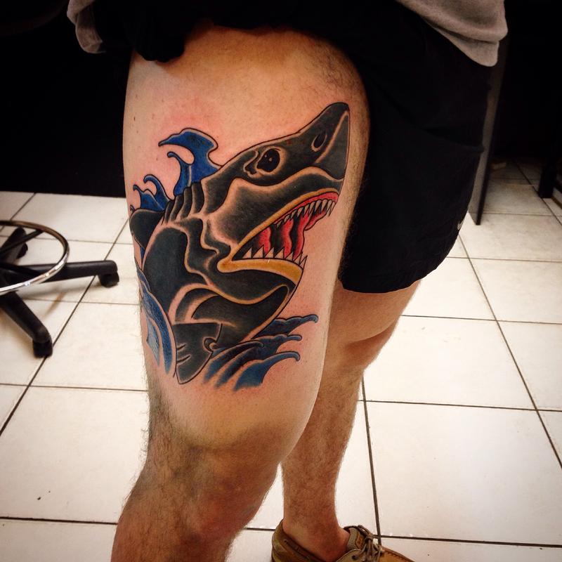Shark tattoo by Joshua Nordstrom Tattoos