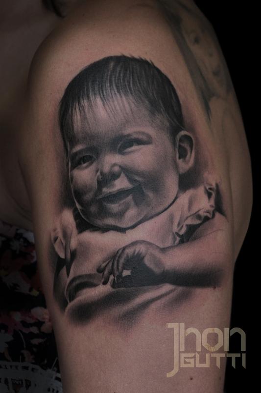 portrait tattoos on arm