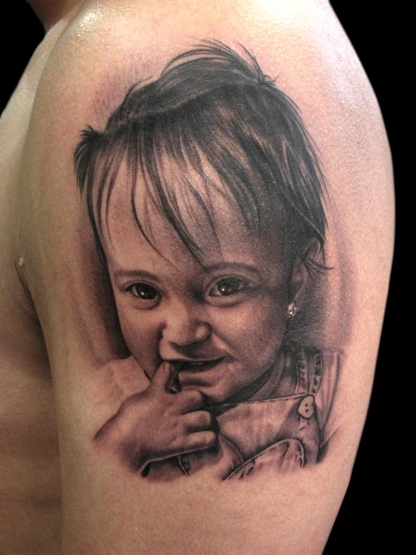 portrait tattoos on arm