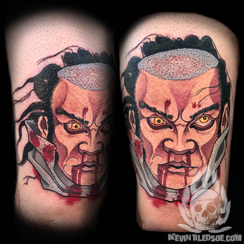 Kevin Bledsoe Tattoos Traditional Japanese Namakubi 2