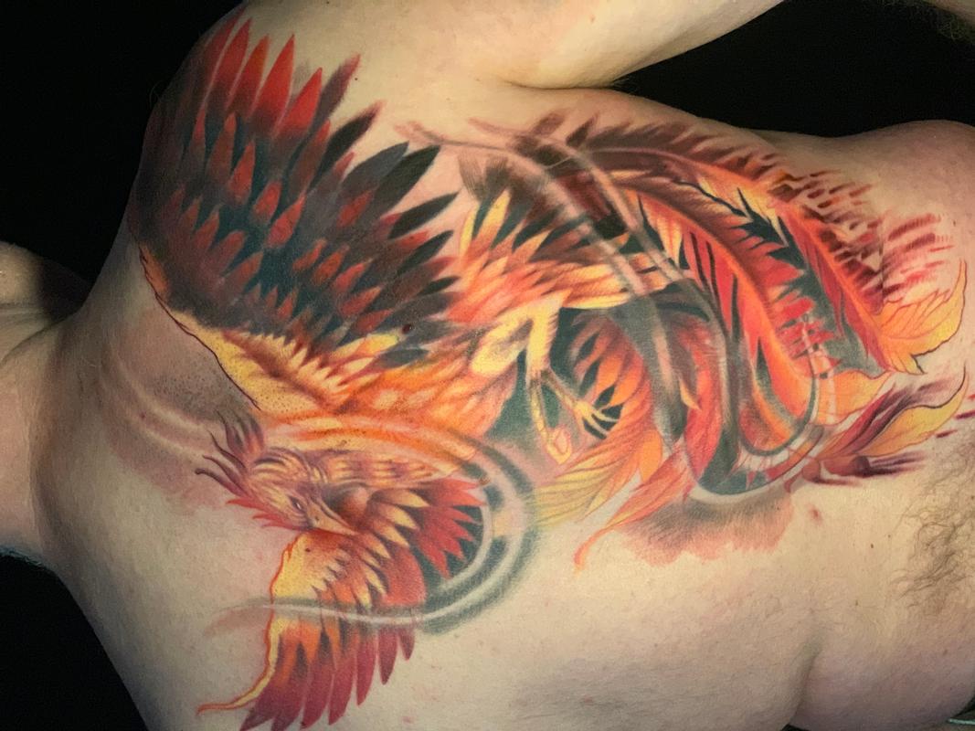 Phoenix in colour by Louis Santos : Tattoos