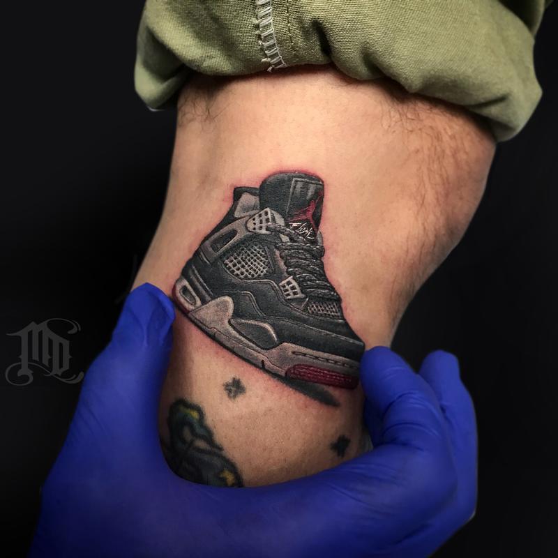 jordan shoe tattoo
