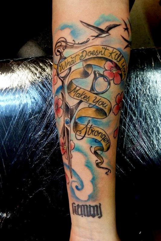 Mully Tattoo Tattoos Flower Cherry Blossom Hairdresser Tattoo