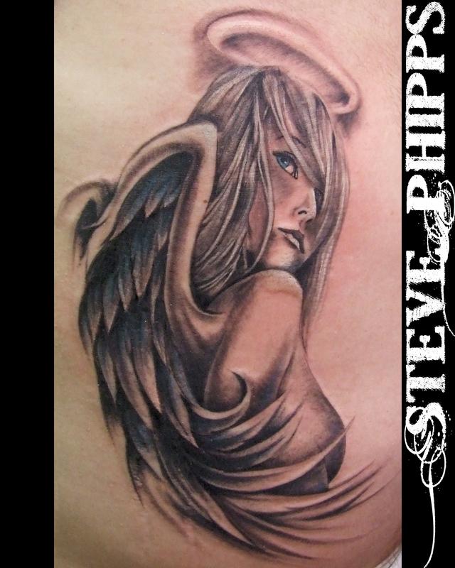 Steve Phipps : Tattoos : Portrait : Angel
