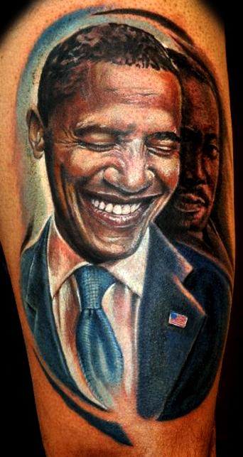 Obama Portrait By Stefano Alcantara Tattoos