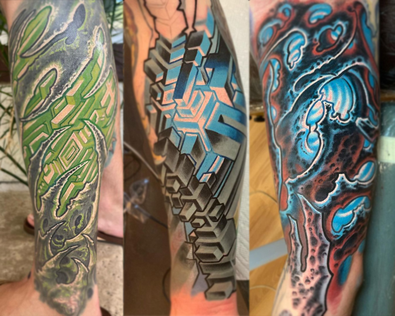 Biomech leg and arm sleeves, by Carson Hill