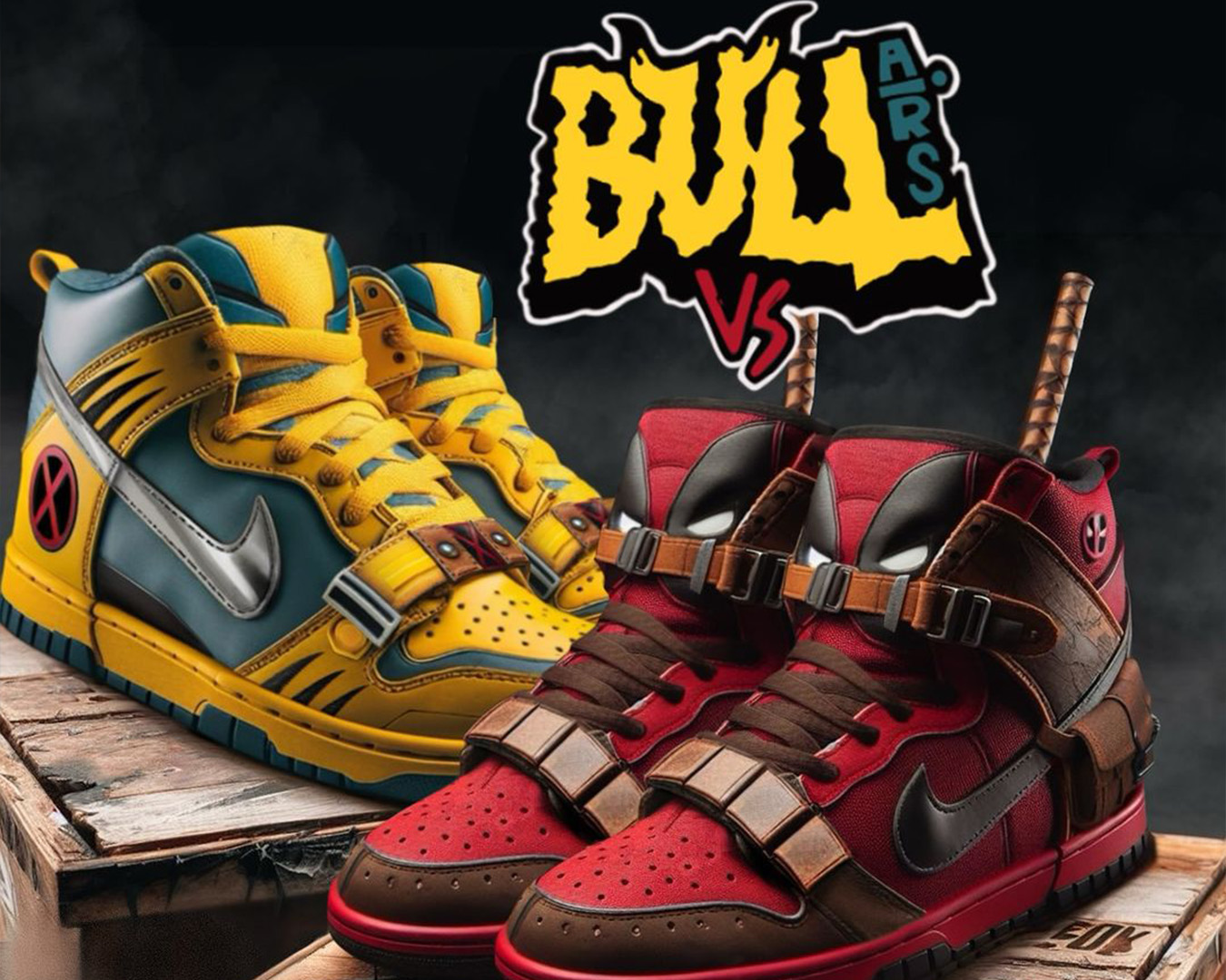 wolverine and deadpool shoes