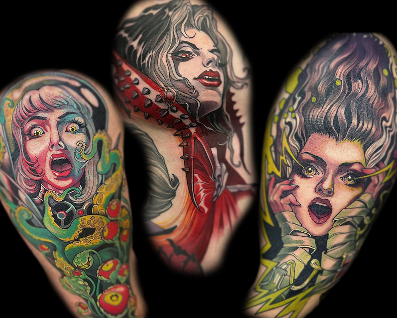 vampire horror tattoos by teresa sharpe