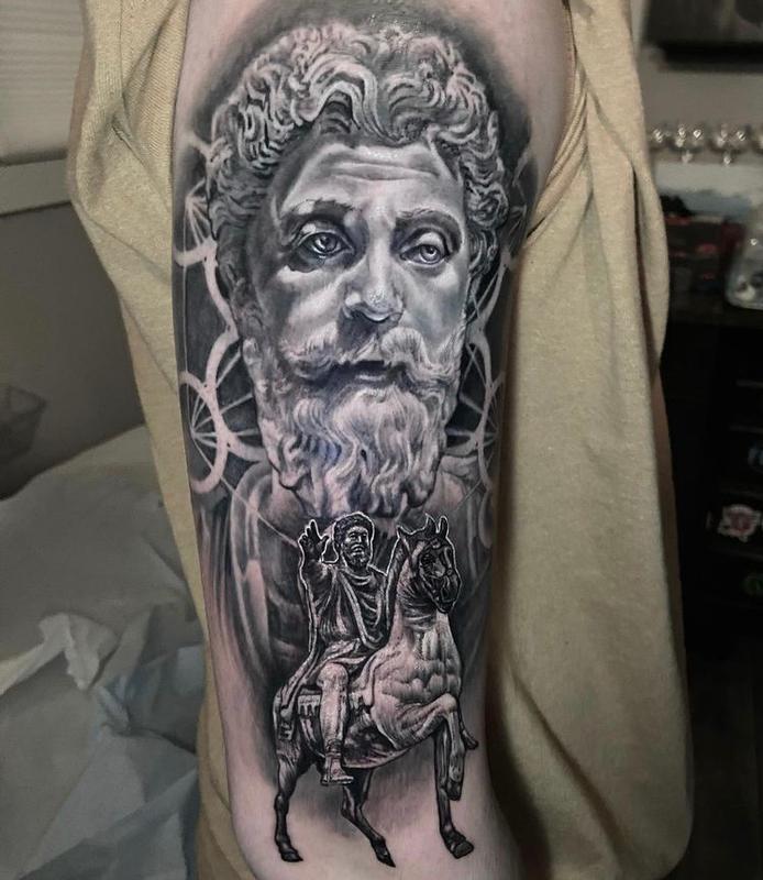 Unify Tattoo Company : Tattoos : Rob : Greek Statue