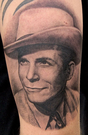 Unify Tattoo Company : Tattoos : Realistic : Hank Williams Sr.