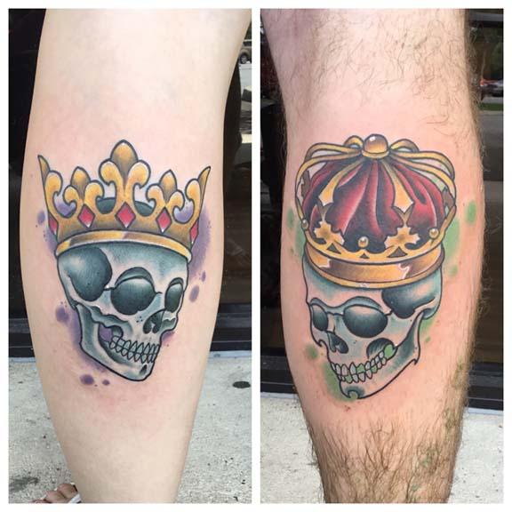 king and queen tattoos