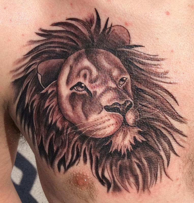 Unify Tattoo Company : Tattoos : Realistic : Lion Tattoo