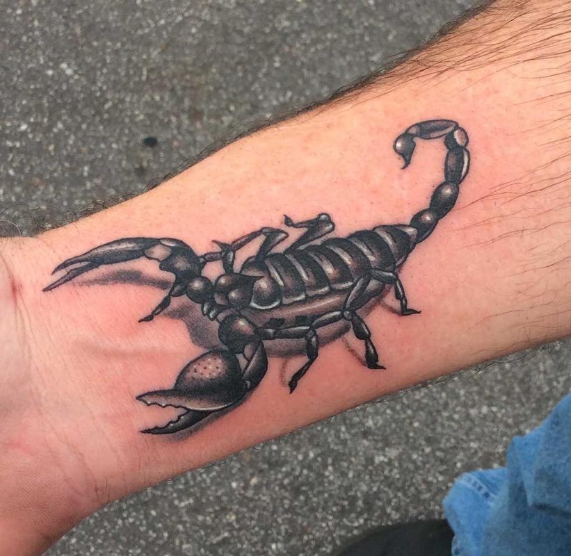 Scorpion Tattoo by Skyler Del Drago Tattoos