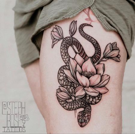 hand draw flower tattoo｜TikTok Search