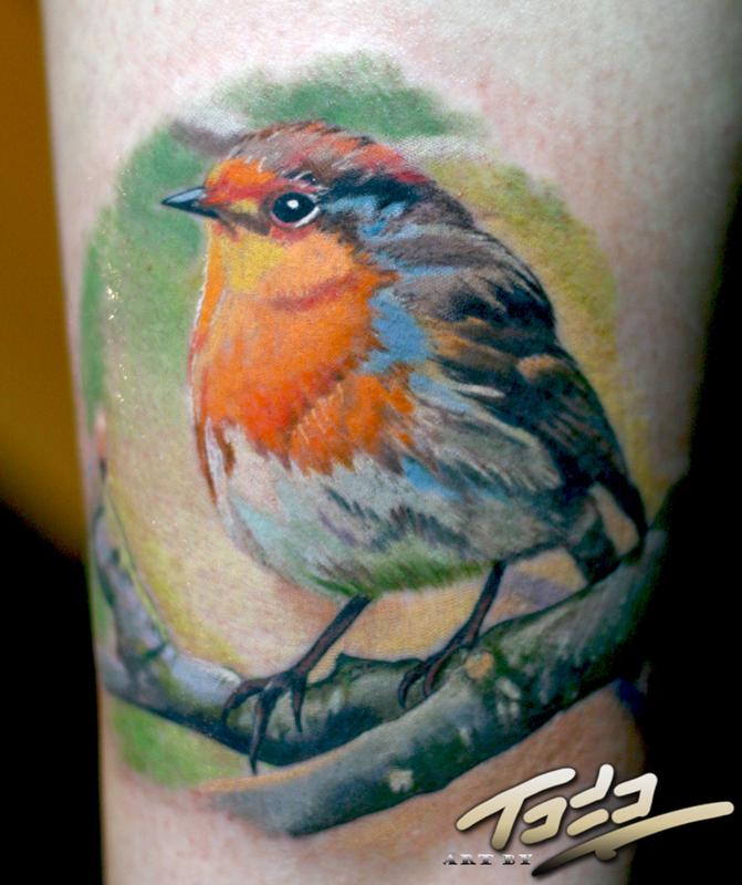 Cute little robin tattoo birds tattoosofinstagram ete  Flickr
