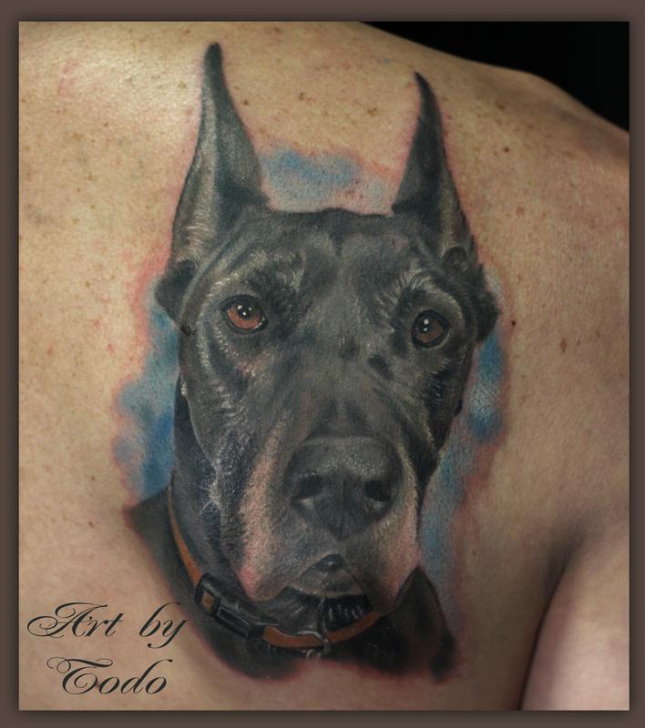 50 Trendy Great Dane Tattoos Youll Adore  Inku Paw