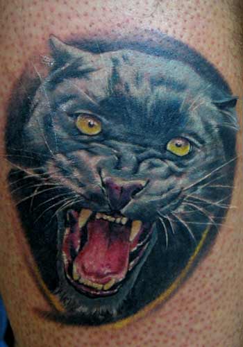 Realistic Black Panther Tattoo by Tibor Labancz - UK