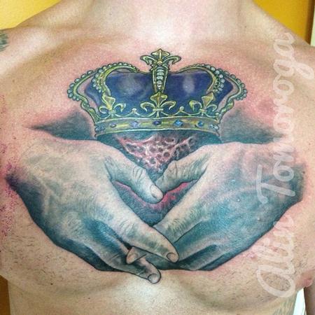 Black and Grey Faith Tattoo detail by Dimas Reyes: TattooNOW