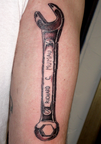 traddywrenchies  Wrench tattoo Welding tattoo Tattoos for guys