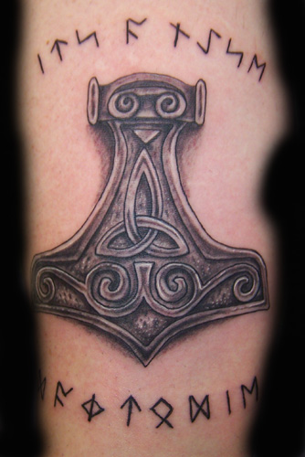 Thor's Hammer on Grant - Dolly's Skin Art Tattoo Kamloops BC