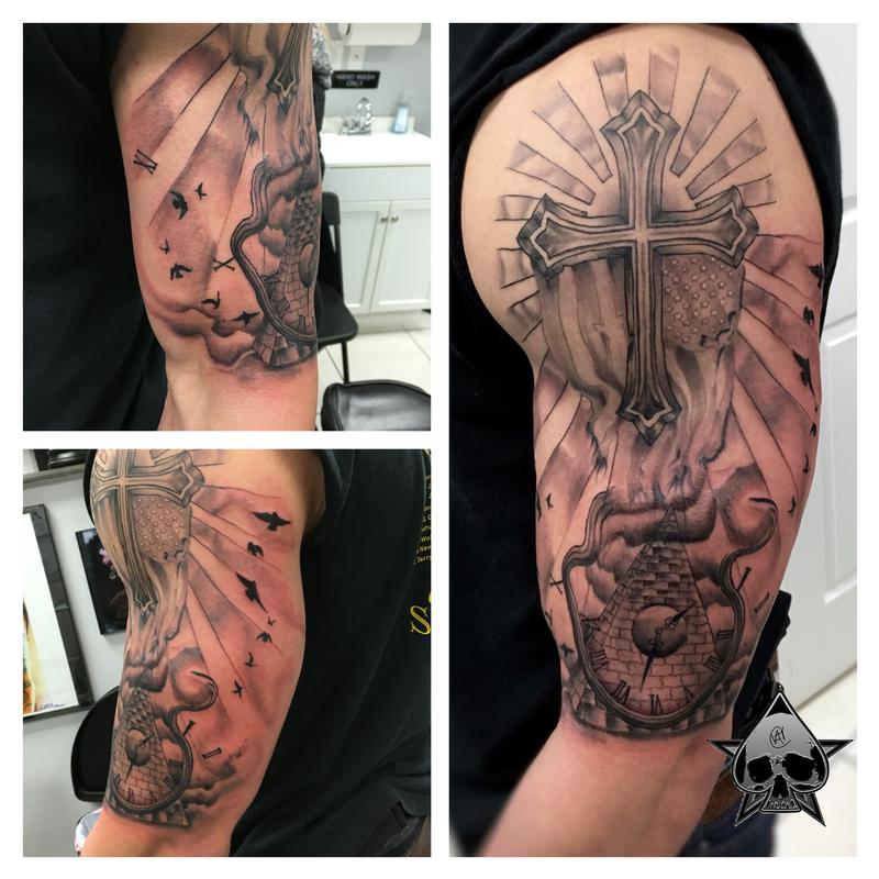 catholic tattoos sleeve